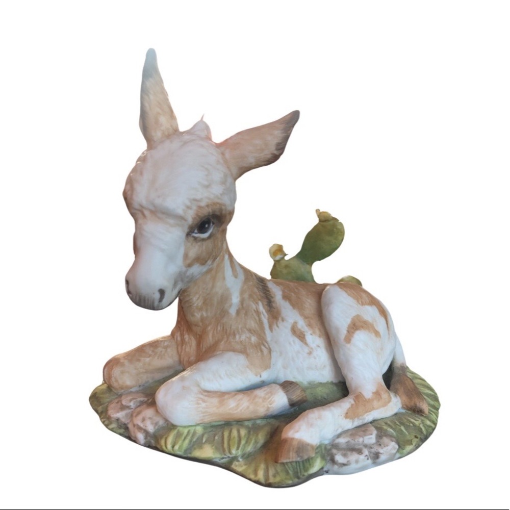 Homeco donkey ceramic statue figurine so cute